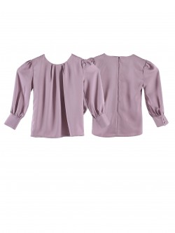 [As Is Item] Jezamine Button Blouse(K)-Lavender