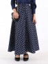 Lola Button Skirt Kids1.0-NAVY BLUE