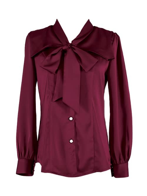 Adelia Blouse 21.0-Maroon