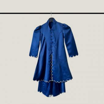 [PreOrder Delivery 15-20 March 25]Kebaya Mahsuri Kids-Navy Blue