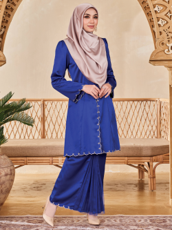 [PreOrder Delivery 10th April] Kebaya Mahsuri - ROYAL BLUE