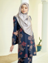 (MINOR DEFECT) Melor Kurung Pahang 2.0-Navy Blue