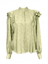 Lola Ruffle Blouse-Sage Green