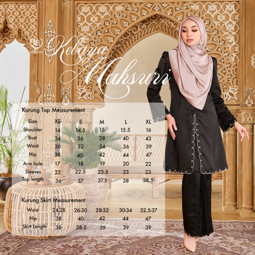 Mahsuri Kebaya Emboidery 2.0- RICH BROWN