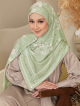 Blossom Square Scarf-Green