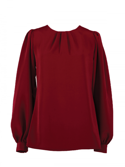 Jessica Blouse 15.0-MULBERRY MAROON