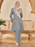 Mahsuri Kebaya Emboidery 2.0-PASTEL GREY